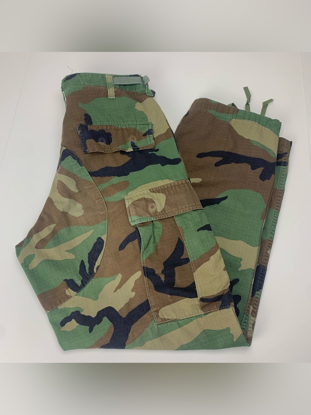 Camo Pants US Army Camouflage Woodland Combat Trousers Military Size Small Short